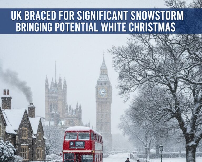 uk braced for significant snowstorm bringing potential white christmas UK Braced for Significant Snowstorm Bringing Potential White Christmas